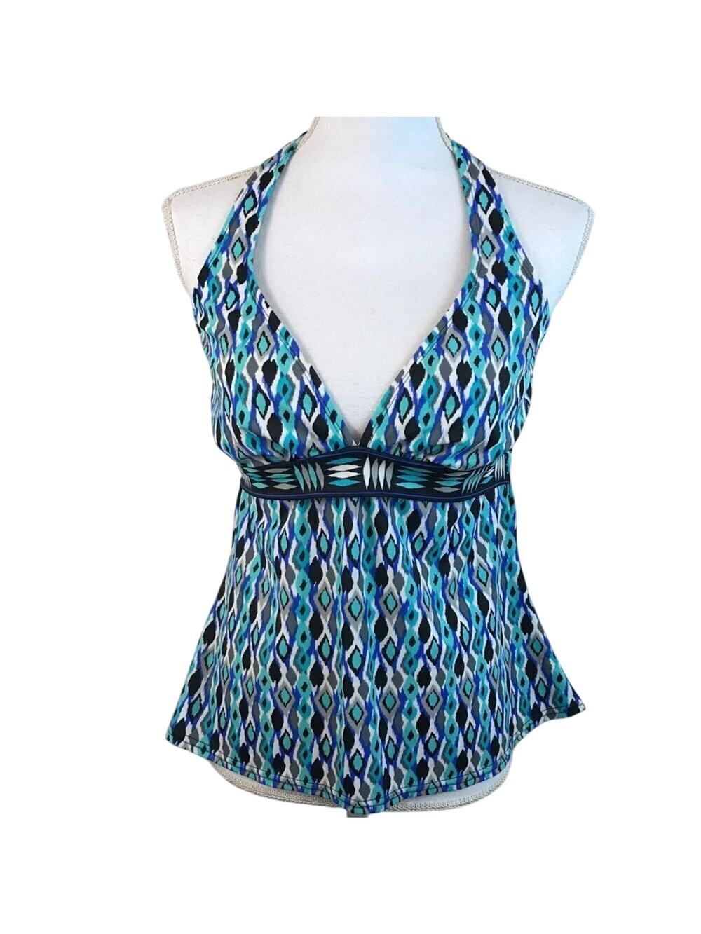 24TH & Ocean Geometric Print Takini Top Size Large